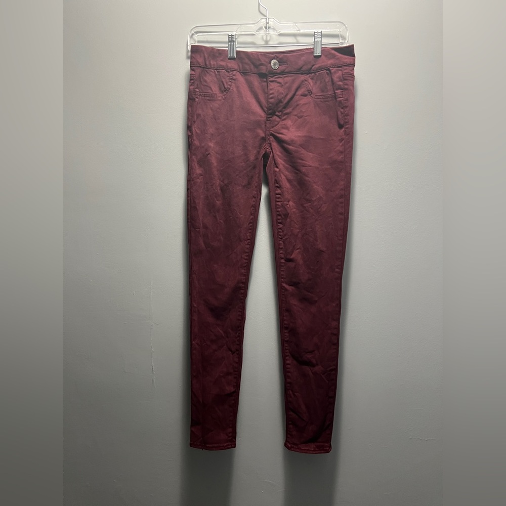Women’s American Eagle Maroon Extreme Jeggings Sz. 2